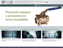 Tablet Screenshot of inco.com.uy